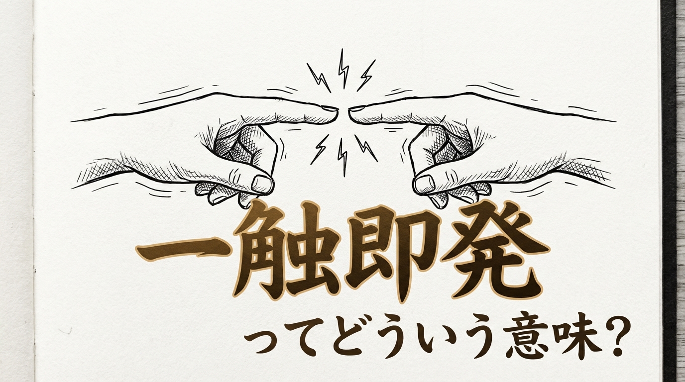 一触即発ってどういう意味?