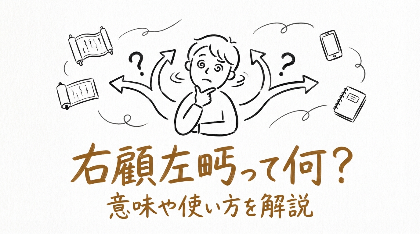 右顧左眄って何？意味や使い方を解説