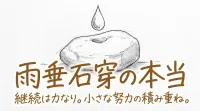 雨垂石穿の本当の意味は?