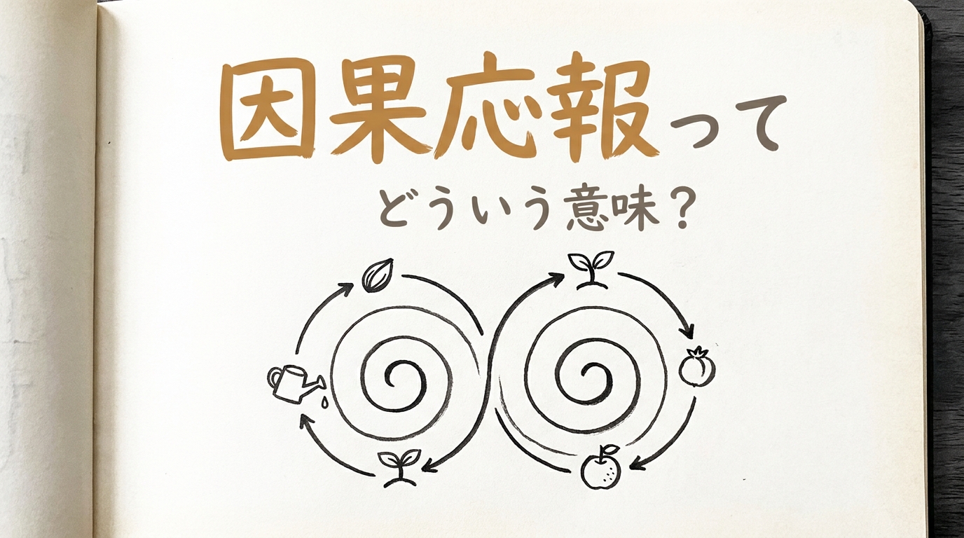 因果応報ってどういう意味？