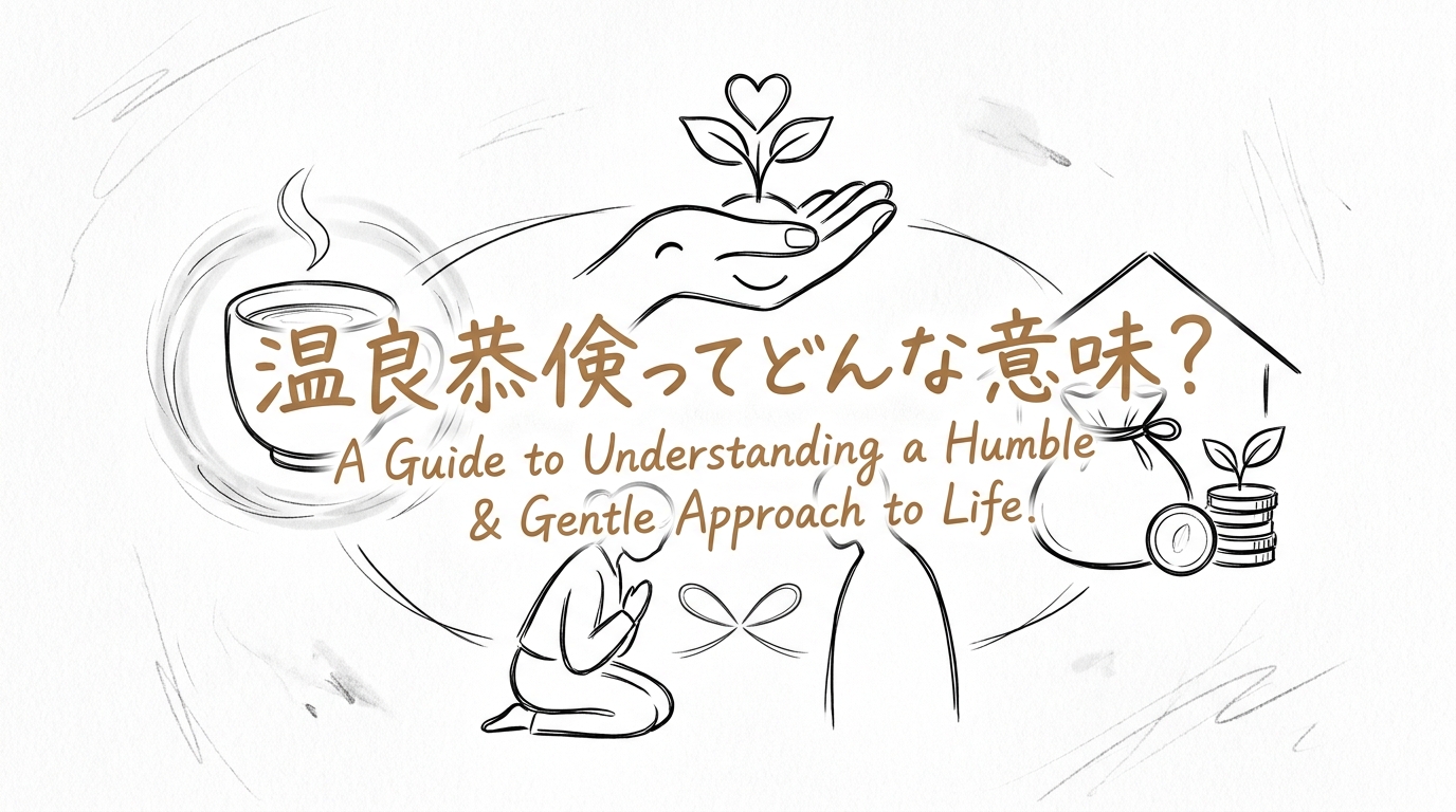 温良恭倹ってどんな意味？