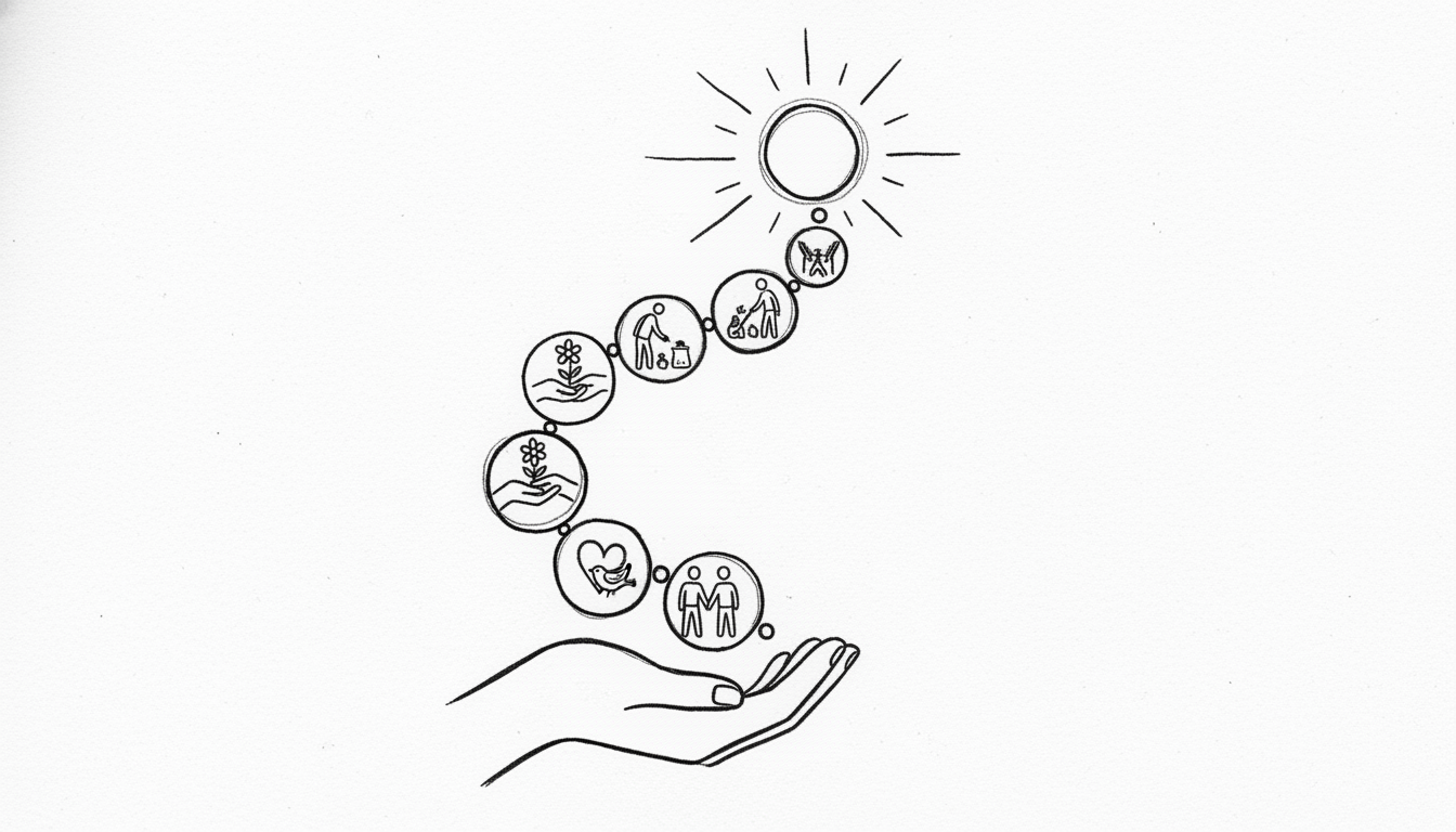 一日一善とは、毎日小さな善行を習慣にすること